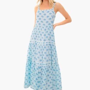 Oliphant Capella Blue Strappy Maxi Dress